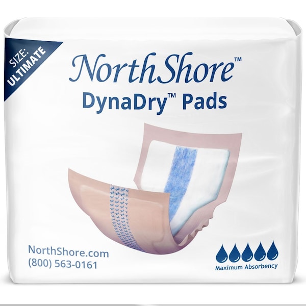 Northshore DynaDry Pads, Ultimate, Peach, OneSize, 7.5x15.5, 20PK NOW